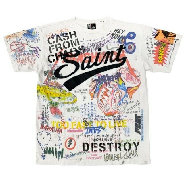 Tシャツ/カットソー(半袖/袖なし)Takashi Murakami SAINT Mxxxxxx XL