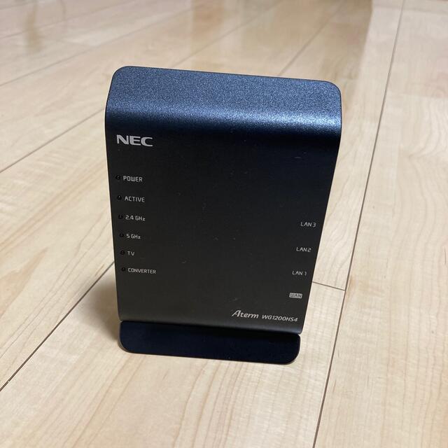 NEC(エヌイーシー)のNEC Wi-Fiルーター　Aterm PA-WG1200HS4 スマホ/家電/カメラのPC/タブレット(PC周辺機器)の商品写真