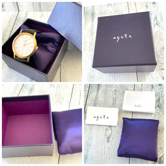 agete(アガット)の【動作OK】agete アガット 腕時計 ラウンド ゴールド ボーイズ レディースのファッション小物(腕時計)の商品写真