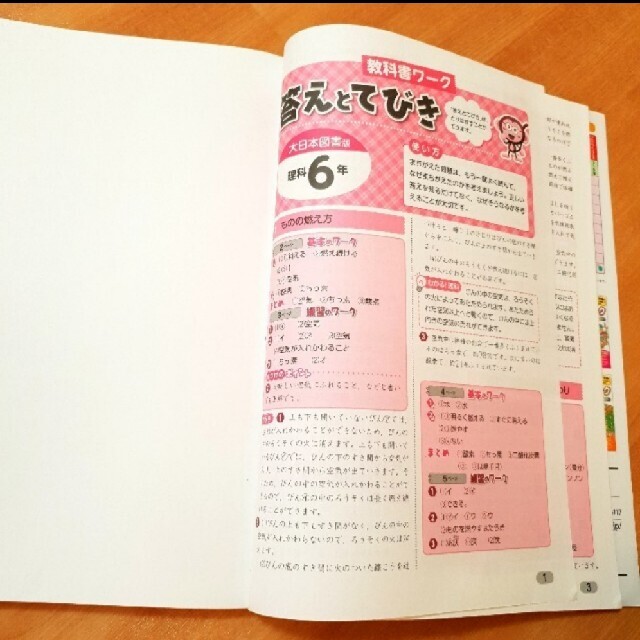 【美品】小学教科書ワーク大日本図書版理科６年 エンタメ/ホビーの本(語学/参考書)の商品写真