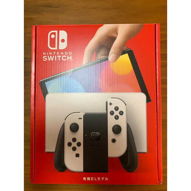 Nintendo Switch(ニンテンドースイッチ)のニンテンドーSwitch 有機EL ホワイト　新品未開封 エンタメ/ホビーのゲームソフト/ゲーム機本体(携帯用ゲーム機本体)の商品写真