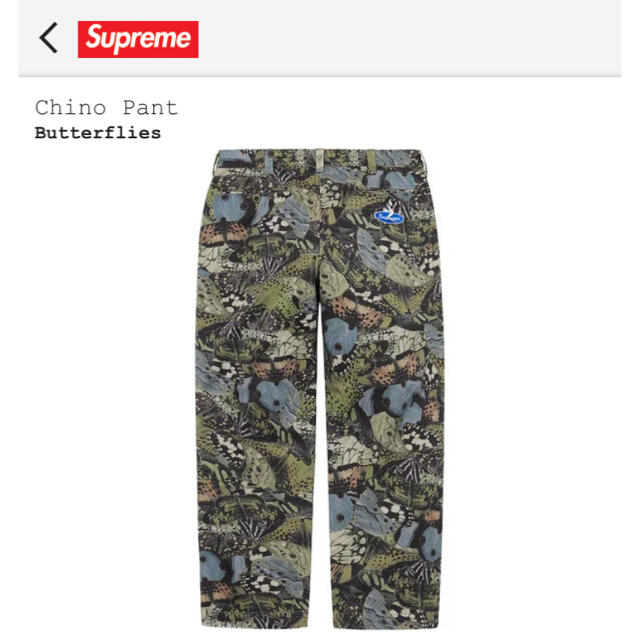 パンツ34 Supreme Chino Pant Butterflies