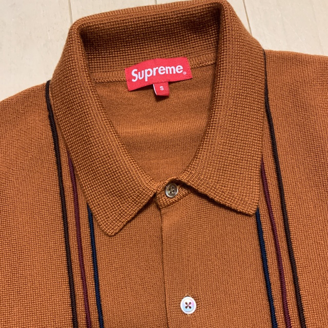 Supreme - supreme striped polo sweater の通販 by Dio'sshop｜シュプリームならラクマ 高品質在庫