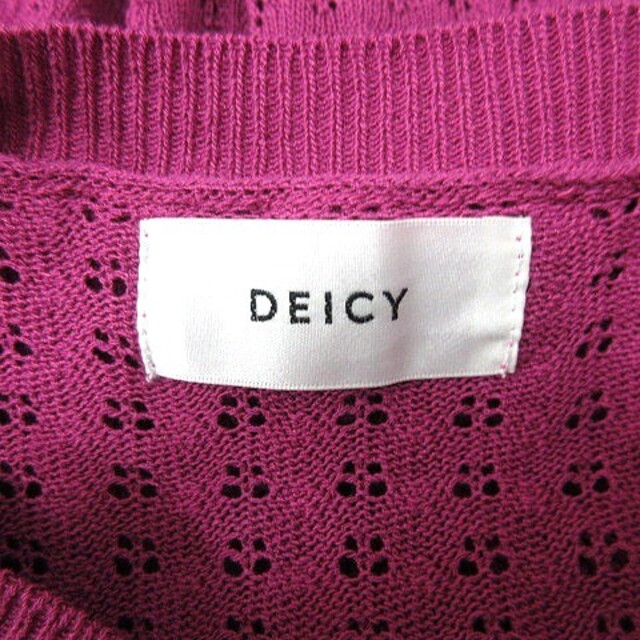 deicy(デイシー)のデイシー deicy ニット カットソー ノースリーブ 麻混 リネン混 F ピン レディースのレディース その他(その他)の商品写真