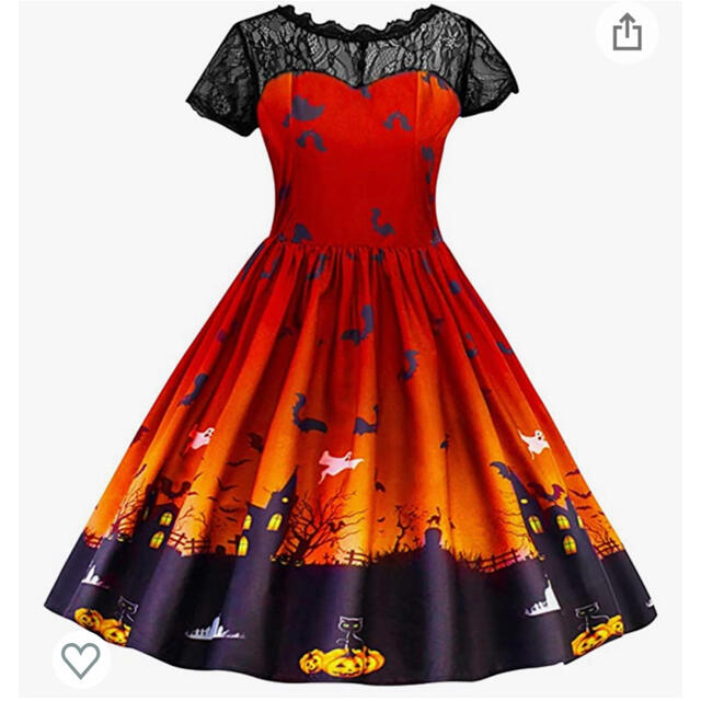 ハロウィン　ドレス　子供コスプレ　ペチコート付き エンタメ/ホビーのコスプレ(衣装)の商品写真
