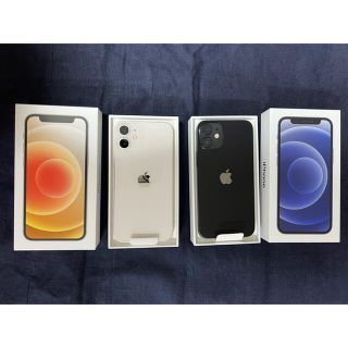 アップル(Apple)のiPhone 12 mini 64GB ホワイト&ブラックセットSIMフリー (スマートフォン本体)