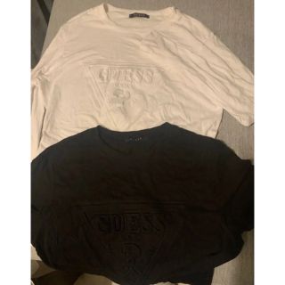 ゲス(GUESS)のguess  3Dロゴ Tシャツ  白or黒(Tシャツ/カットソー(半袖/袖なし))