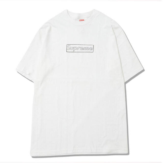 supreme kaws chalk logo tee (L) - Tシャツ/カットソー(半袖/袖なし)