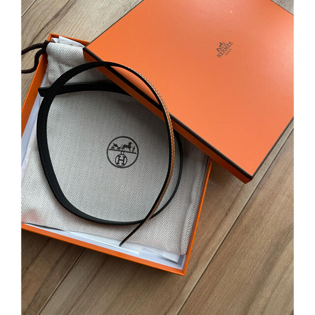 未使用 エルメス HERMES フォーカス リバーシブルベルト13mm 80cm Y