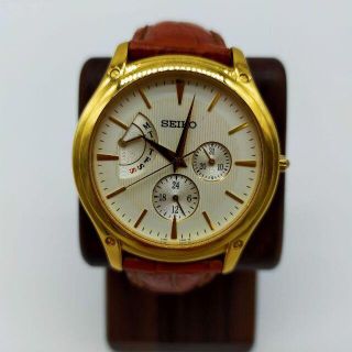 グランドセイコー(Grand Seiko)の美品 SEIKO セイコー クロノグラフ 稼働品 クォーツ 5Y66-0AB0(腕時計(アナログ))