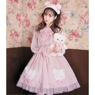 Angelic Pretty - 【新品】しろくまアップリケジャンパースカートSet(ピンク)の通販｜ラクマ