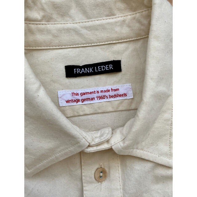 ■新品■ FRANK LEDER フランクリーダー プレーン ベッドリネンシャツ 2