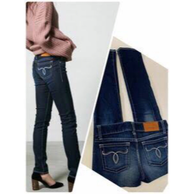 買物 MOUSSY マウジー スキニーデニム ダメージ加工 ストレッチ ...