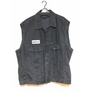 オフホワイト(OFF-WHITE)のoff-white denim over vest(Gジャン/デニムジャケット)