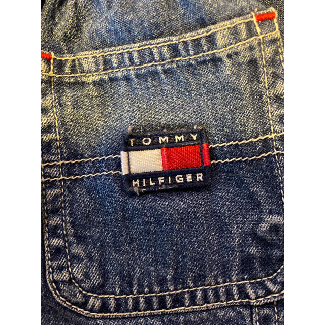 TOMMY HILFIGER(トミーヒルフィガー)のTOMMY HILFIGER ワイド パンツ 6-12M キッズ ベビー デニム キッズ/ベビー/マタニティのベビー服(~85cm)(パンツ)の商品写真