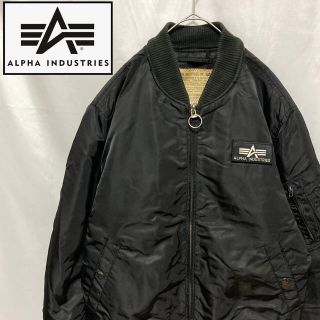 アルファインダストリーズ(ALPHA INDUSTRIES)のALPHA アルファインダストリーズ MA-1 ブルゾン ブラック L 中綿(フライトジャケット)