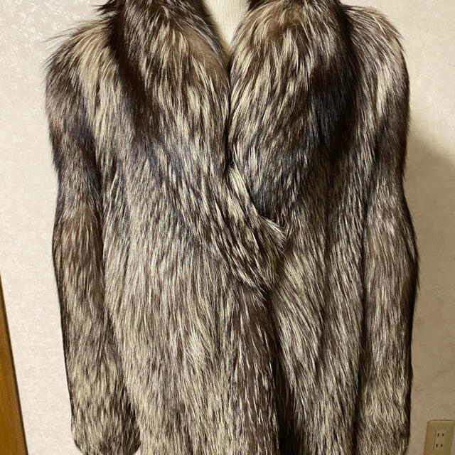 2021年ファッション福袋 SAGA シルバーフォックス 毛長 毛皮コート FOX