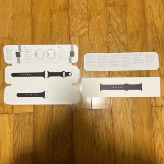 アップルウォッチ(Apple Watch)のApple Watch 7 ダークチェリー スポーツバンド　41mm 純正品(ラバーベルト)