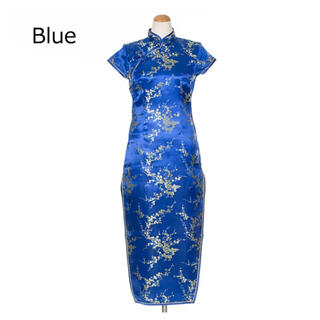 チャイナドレス　青　blue(衣装)