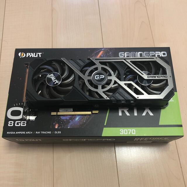 【非LHR】Palit RTX3070 Gaming Pro 8GBスマホ/家電/カメラ