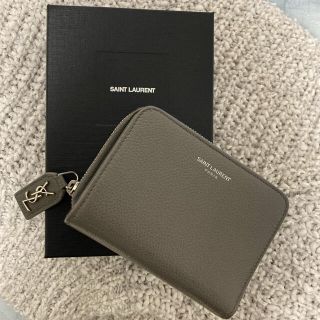 サンローラン(Saint Laurent)のサンローラン 二つ折り財布 グレー(財布)