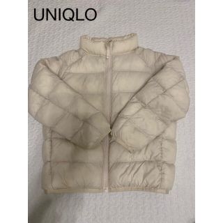 ユニクロ(UNIQLO)のUNIQLO  ライトウォームパデットジャケット　NATURAL  110cm(ジャケット/上着)