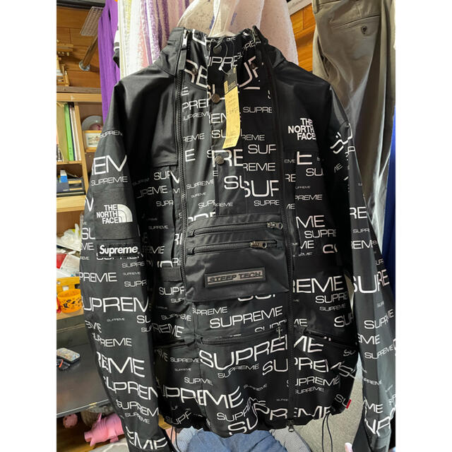 supreme the north face パーカー　黒　L