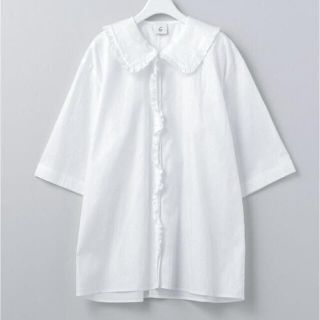 ビューティアンドユースユナイテッドアローズ(BEAUTY&YOUTH UNITED ARROWS)の専用COTTON FRILL COLLAR SHORT SLEEVE SHIRT(シャツ/ブラウス(長袖/七分))