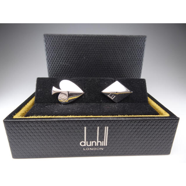 Dunhill(ダンヒル)のダンヒル　Ａｇ９２５　シルバー　クローバー　ダイア　カフス　カフリンクス メンズのファッション小物(カフリンクス)の商品写真