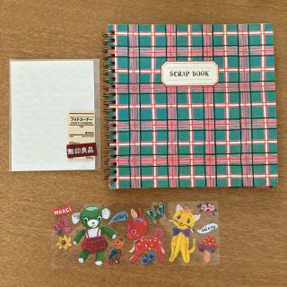 ムジルシリョウヒン(MUJI (無印良品))のスクラップブック＆フォトコーナーシール✨セット(アルバム)