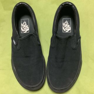 ヴァンズ(VANS)の晴れのち晴れ様VANS 黒スリッポン(スニーカー)