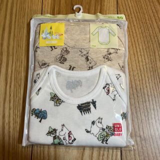 ユニクロ(UNIQLO)のこゆず様専用　ユニクロムーミンベビー　長袖クルーネックボディ　(肌着/下着)