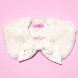 アンジェリックプリティー(Angelic Pretty)のアンジェリックプリティ リボンパール ファーティペット つけ襟(マフラー/ショール)