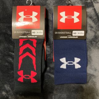 アンダーアーマー(UNDER ARMOUR)のアンダーアーマー　靴下　紺&黒(ソックス)