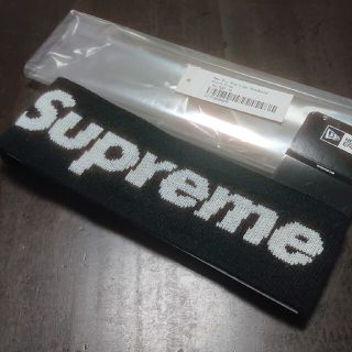 シュプリーム(Supreme)のsupreme new era big logo headband black(その他)