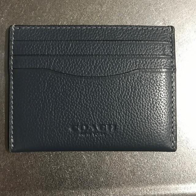 COACH(コーチ)のコーチ　カードケース　ブルー レディースのファッション小物(名刺入れ/定期入れ)の商品写真