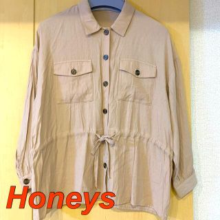 ハニーズ(HONEYS)のHoneys COLZA トップス チュニック ピンクベージュ シャツ(チュニック)