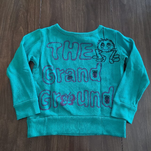 GrandGround(グラグラ)の✩グラグラトレーナー グリーン 100サイズ キッズ/ベビー/マタニティのキッズ服女の子用(90cm~)(ジャケット/上着)の商品写真