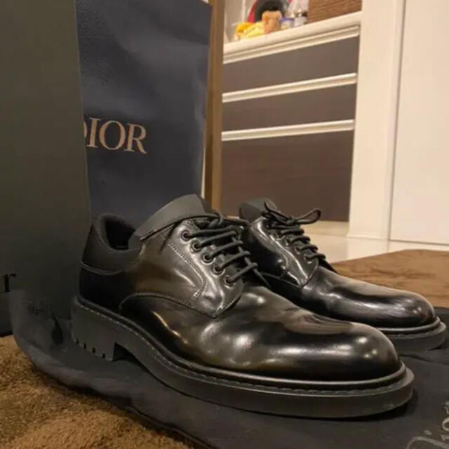 Dior homme レザーダービーシューズ ブラック - ドレス/ビジネス