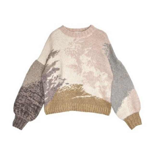 ANDREA ABSTRACT PAINT KNIT