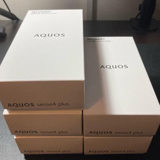 シャープ(SHARP)のAQUOS sense4 plus sh-m16 128GB 5台セット(スマートフォン本体)