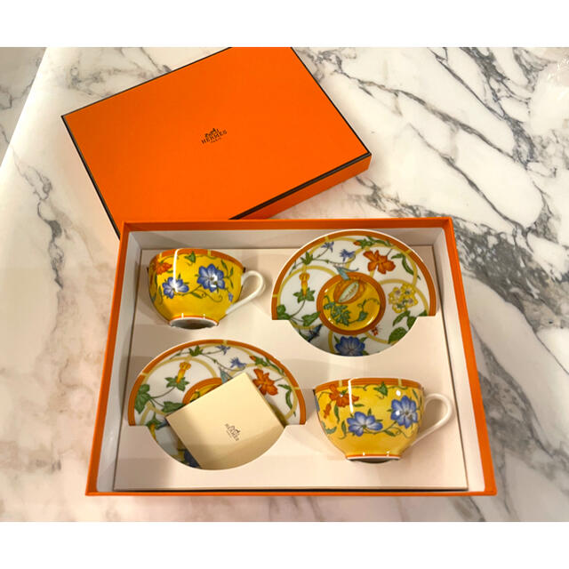大特価放出! Hermes - 新品 エルメス シエスタ カップ&ソーサー 2客