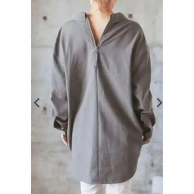 ALEXIA STAM(アリシアスタン)のアリシアスタンBack  zip Oversized Shirt❤︎ワンピ レディースのトップス(シャツ/ブラウス(長袖/七分))の商品写真