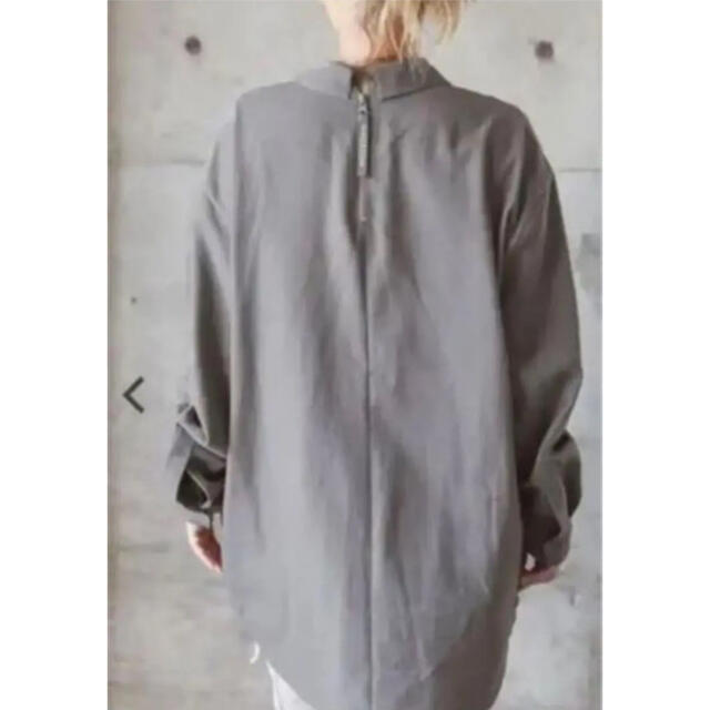 ALEXIA STAM(アリシアスタン)のアリシアスタンBack  zip Oversized Shirt❤︎ワンピ レディースのトップス(シャツ/ブラウス(長袖/七分))の商品写真