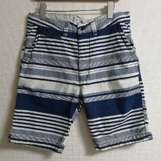 エイチアンドエイチ(H&H)の[オマケ付き!!]★H&Mメンズボーダーハーフパンツ 32インチ★(ショートパンツ)