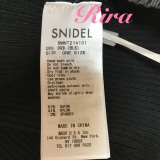 完売色????新作新品????スナイデル ニットカラーパフスリリブプルオーバー