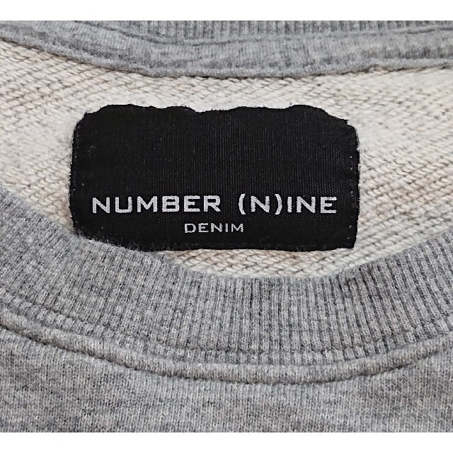 NUMBER (N)INE(ナンバーナイン)のM 良品 NUMBER NINE DENIM スウェットカットソー トレーナー メンズのトップス(スウェット)の商品写真