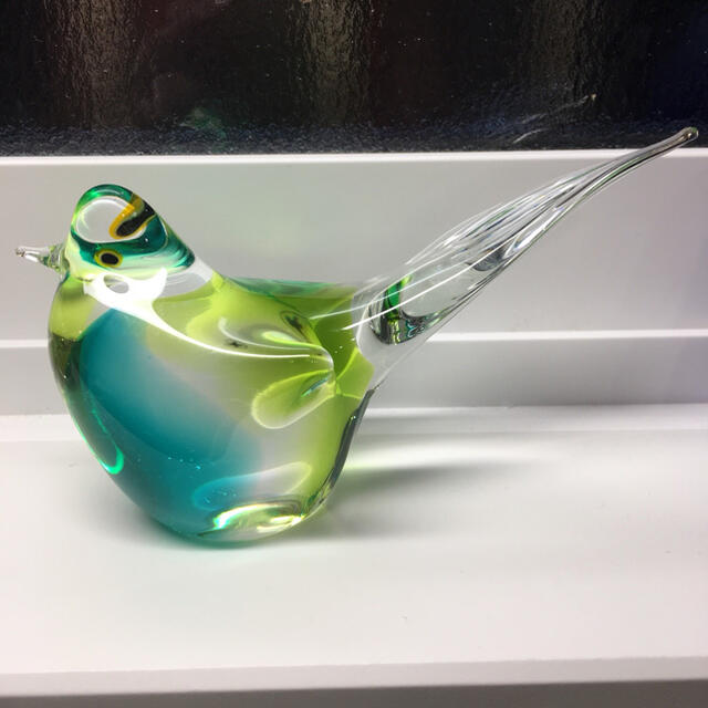 マルティグラス　Multi Glass ガラス置物　硝子細工　鳥　鳳凰　豪華