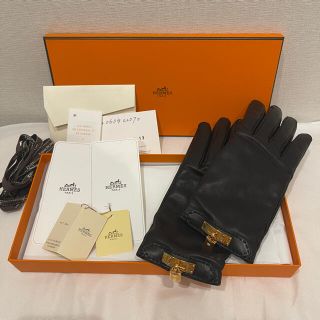 エルメス(Hermes)の羊革手袋　グローブ　soya(手袋)