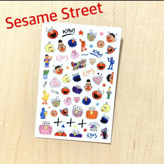 SESAME STREET(セサミストリート)のセサミストリートネイルシール　エルモネイルシール　キャラネイルシール コスメ/美容のネイル(ネイル用品)の商品写真